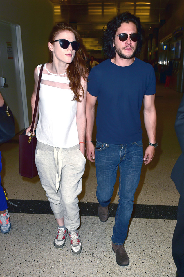 Rose Leslie Shows Off Her Baby Bump During Walk With Kit Harington E Online